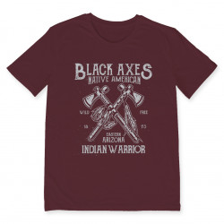 T-shirt BLACK AXES Tee shirt en coton imprimé à Toulouse par Bpm Shirt