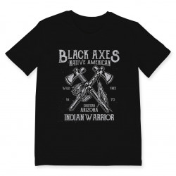 T-shirt BLACK AXES Tee shirt en coton imprimé à Toulouse par Bpm Shirt