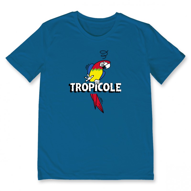 T-shirt TROPICOLE: Tee shirt en coton imprimé à Toulouse par Bpm Shirt