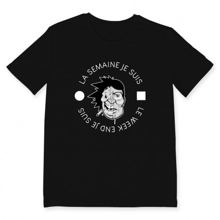 T-shirt SEMAINE WEEK END Tee shirt en coton imprimé à Toulouse par Bpm Shirt