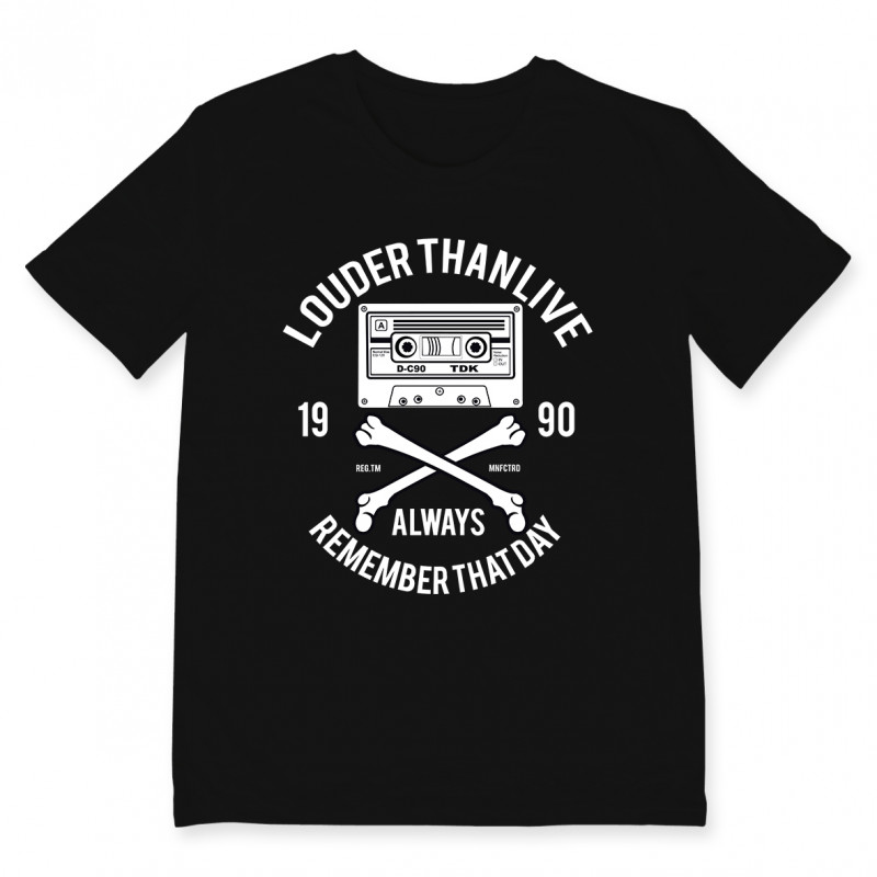 T-shirt LOUDER Tee shirt en coton imprimé à Toulouse par Bpm Shirt